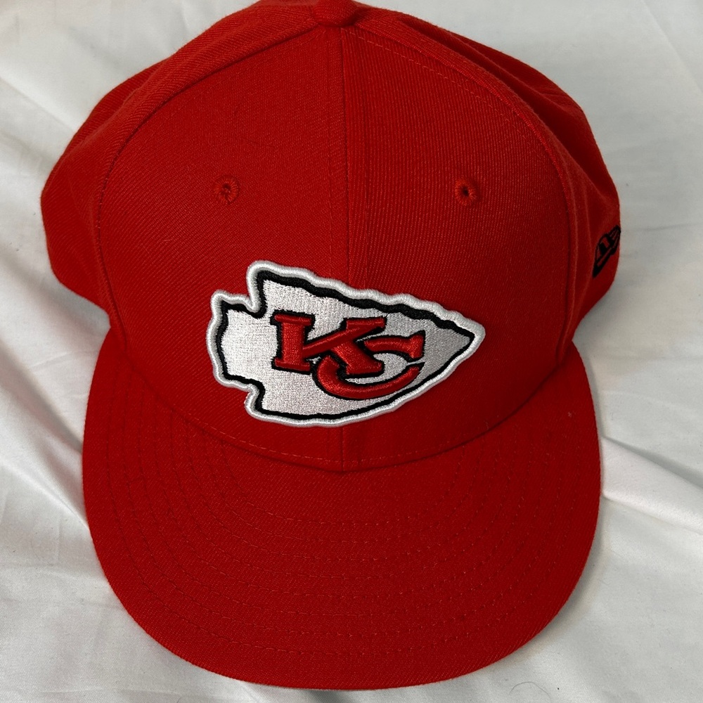NFL Kansas City Chiefs New Era Fifty Nine hard bill adjustable cap one size - Picture 7 of 7